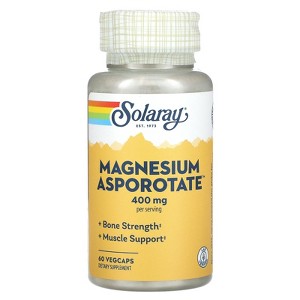Solaray Magnesium Asporotate, 400 mg, 60 VegCaps (200 mg per Capsule) - 1 of 2