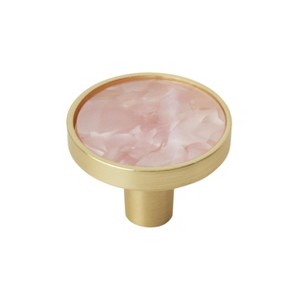 Amerock Accents Round Decorative Cabinet or Drawer Knob, 2 Pack - 1 of 4