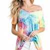 Women's Neon Tie Dye Top - BiBi - 3 of 4