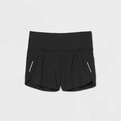 black high waisted workout shorts