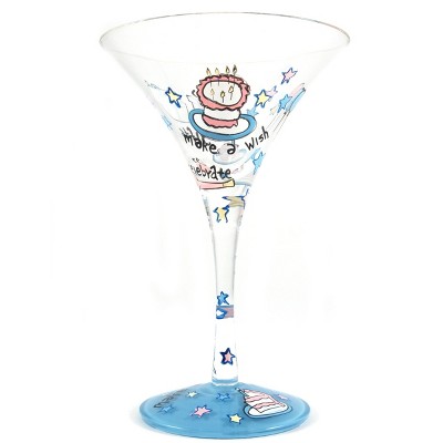 Viski Double Walled Cocktail Insulated Martini Cut Crystal  Design-Dishwasher Safe Borosilicate Glass 8.5oz Set of 2, Clear: Martini  Glasses