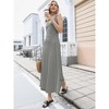 INSPIRE CHIC Women's Striped Summer Ribbed Knit Sleeveless Square Neck Bodycon Maxi Dresses - 4 of 4