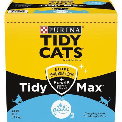 Tidy Cats Max Glade Clear Spring Cat Litter Clumping - 38lbs