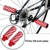 Unique Bargains Universal Aluminum Alloy Axle Rear Foot Pegs for BMX MTB Bike Fit 3/8 Inch 1 Pair - 2 of 4