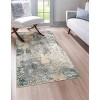 Lahome Modern Abstract Washable Area Rug-Soft Carpet for Living Room, Bedroom, or Office - 4 of 4