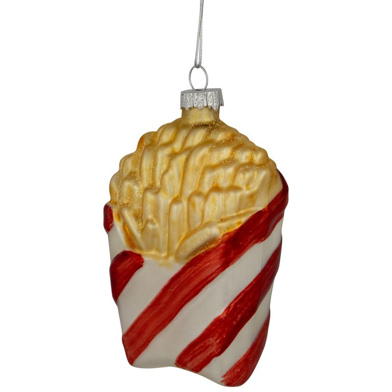 Northlight 4" Fast Food French Fries Glass Christmas Ornament, 3 of 6