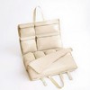 Anna-Kaci Multi-Compartment Hanging Organizer Bag with Zipper and Buckle Straps 29x17.5in - Light Beige - 2 of 4