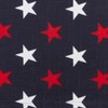 Saro Lifestyle Patriotic Americana Stars Table Runner, 14"x72", Blue - 3 of 4