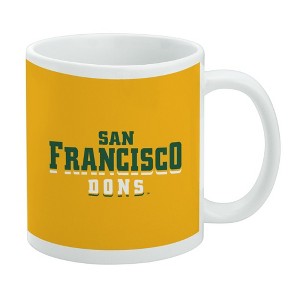 University of San Francisco Secondary Logo Ceramic Coffee Mug Novelty Gift Mugs for Coffee Tea and Hot Drinks 11oz White - 1 of 4