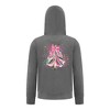 Everyday Kids Christmas Collection Pink & Gold Splatter Tree Girls Zip Up Hoodie – Holiday Sweatshirt - 3 of 4