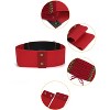 INSPIRE CHIC Women's Rope Decor Elastic Band Press Stud Button Closure Waist Belt - 2 of 4