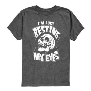Boys' - Instant Message - Resting My Eyes Short Sleeve Graphic T-Shirt - 1 of 4
