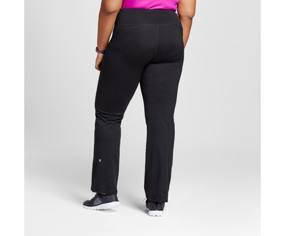 C9 Champion Women's Curvy Fit Yoga Pant, Ebony - Regular Length