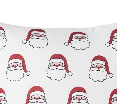 Santa Season Square Christmas Pillow with Polyester Cover