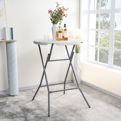 Home Imports Emporium High Top Cocktail Bar Portable Resin Table for Ourdoor Parties/Events