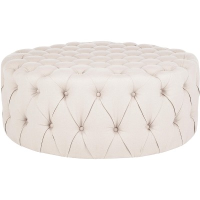 Charlene Tufted Cocktail Ottoman  - Safavieh