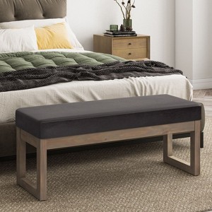 NicBex 44.5" Storage Bench Rectangle Storage Tufted Ottoman Bench for Bedroom, Entryway - 1 of 4