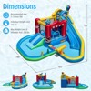 Costway Inflatable Water Park Kids Blow up Water Slide with Splash Pool Water Cannon - 3 of 4