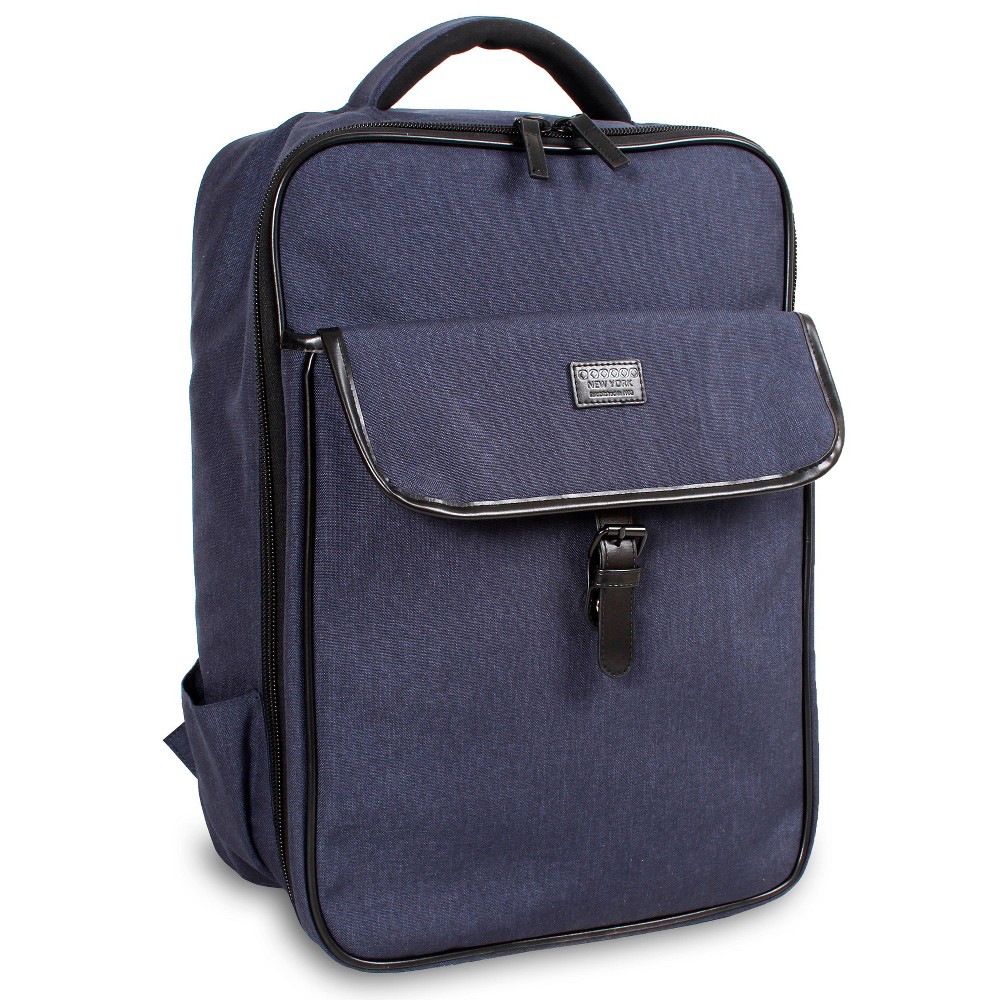 Photos - Backpack J World Novel Laptop 18"  - Navy: College Bookbag, Unisex, Padded