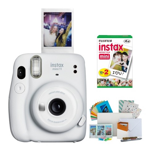 Fujifilm Instax Mini 11 Instant Film Camera (White) with Mini Film Bundle - image 1 of 3