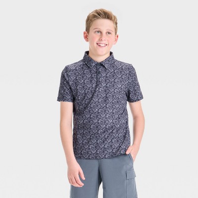 Boys' Textured Golf Polo Shirt - All In Motion™