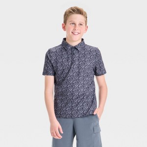 Boys' Textured Golf Polo Shirt - All In Motion™ - 1 of 3