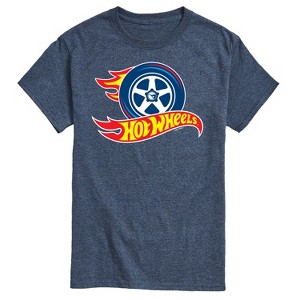 Men's - Hot Wheels - Flaming Tire Logo Short Sleeve Graphic T-Shirt - 1 of 4