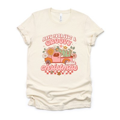 Simply Sage Market Groovy Little Christmas Truck Short Sleeve Tee - 2XL - Cream