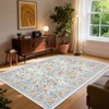 Non-Slip Floral Carpet, Machine Washable, Soft Short-Pile Indoor Rug, Perfect for Bedrooms, Dining Rooms, Dormitories, and Offices. - 3 of 4