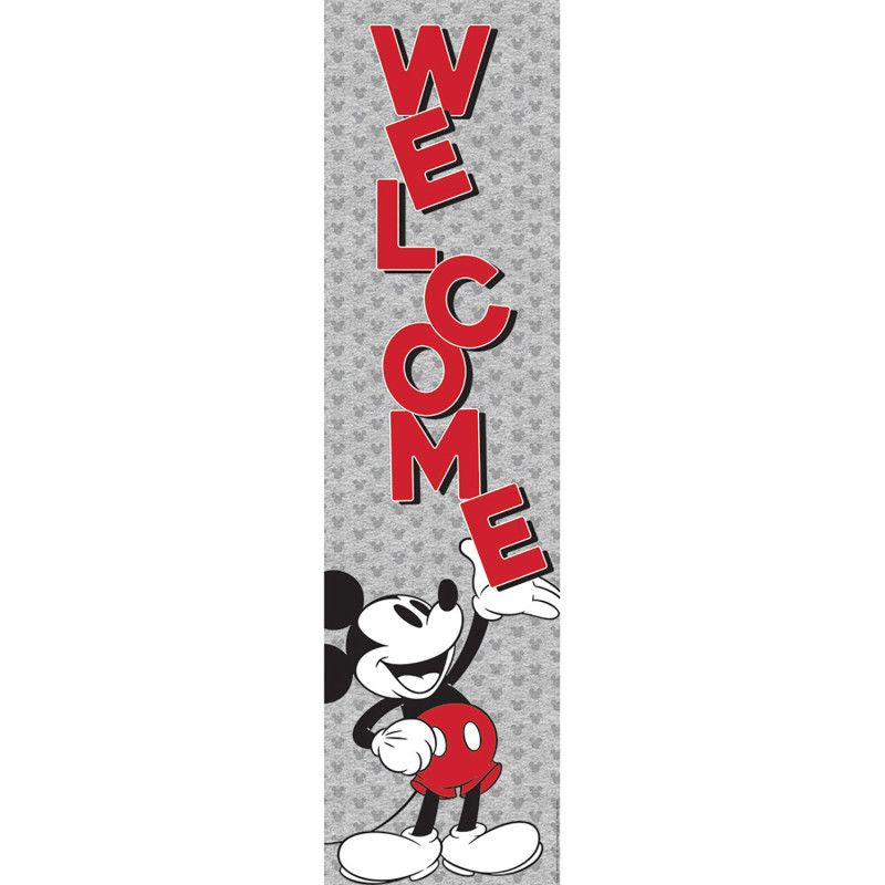 Eureka Mickey Mouse Throwback Welcome Vertical Banner, 12" x 45", 1 of 2