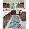 HomeStock Washable Leona Ivory/Black 2x8, Transitional, Machine Woven with Printed Designs - 2 of 4
