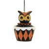 3.25 In Halloween Cupcake Pumpkin Owl Black Cat Tree Ornaments - 2 of 4