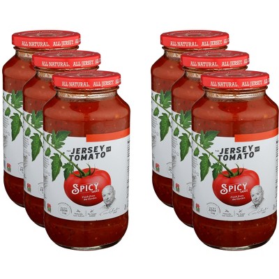 Jersey Tomato Co. Sauce Pasta Spicy  - Case of 6 - 25 OZ
