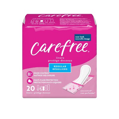 Carefree Wrapped Unscented Panty Liners To Go