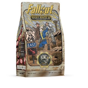 Bones Coffee Company Rocky Route 66, Rocky Road Flavor, Medium Roast 12 oz (Whole Bean) - 1 of 4