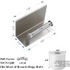 Attop Toilet Paper Holder with Shelf & 2 Hooks, Brushed Nickel Bathroom Organizer with Phone Shelf, No-Drilling Wall Mount Tissue Roll Storage - 2 of 4