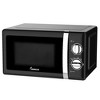 Impecca 0.7 Cu. Ft. Retro Countertop Microwave Oven - Black - 2 of 3