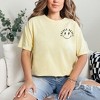 Simply Sage Market Women's Embroidered Choose Happy Lightning Smiley Face Short Sleeve Garment Dyed Tee - 2 of 3