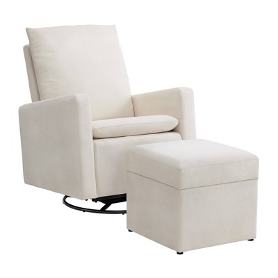 SOHO BABY Everlee Upholstered Recliner Glider/Ottoman