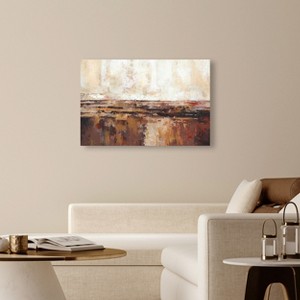 Art Remedy Beige Searching Brown Earthy Abstract Wall Art Unframed - 1 of 4