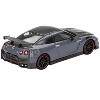 2024 Nissan GT-R Nismo (R35) Stealth Gray with Carbon Hood and Top Limited Edition 1/64 Diecast Model Car by Mini GT - 4 of 4