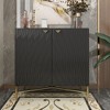 CLIHOME 15.75-in W x 32.87-in H MDF Freestanding Utility Storage Cabinet with Ajustable Foot Pad - 2 of 4