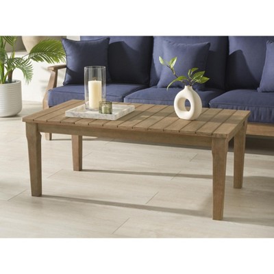 Martinique Natural Medium Wood Patio Coffee Table
