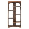 Treasure Trove Accents 70" Bookcase Graystone Brown: Solid Indian Rosewood, 5-Tier, No Assembly Required - 2 of 4