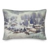 Creative Products Winter Abstract Landscape 20 x 14 Spun Poly Pillow - 2 of 3