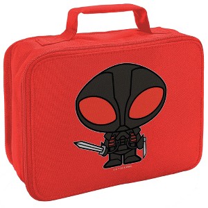 Aquaman Movie Black Manta Chibi Character Insulated Soft Sided Lunch Box - 1 of 4