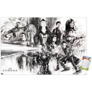 Trends International Marvel Eternals - Sketch Unframed Wall Poster Prints - 1 of 4