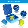 LunaLulinlk Kids Lunch Box Thermal Lunch Container with Insulated Storage Bag 2 Compartments Spoon Fork Case Food-safe Spill-resistant - 4 of 4