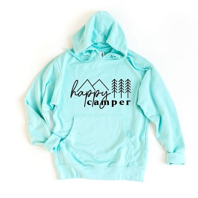 Simply Sage Market Women's Graphic Hoodie Happy Camper Trees