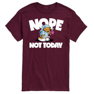 Men's - Garfield - Nope Not Today Sleepy Garfield Short Sleeve Graphic T-Shirt - 1 of 4